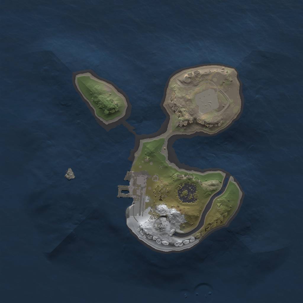 Rust Map: Procedural Map, Size: 1500, Seed: 800479332, 5 Monuments