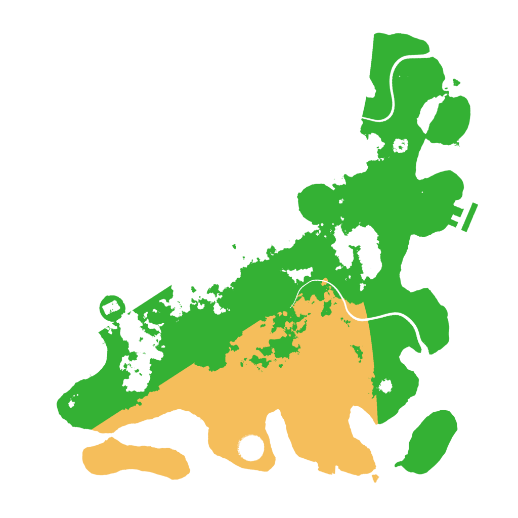 Biome Rust Map: Procedural Map, Size: 3500, Seed: 23713