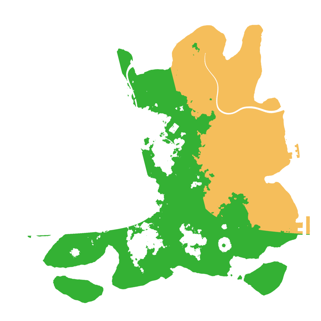 Biome Rust Map: Procedural Map, Size: 3500, Seed: 2039708621