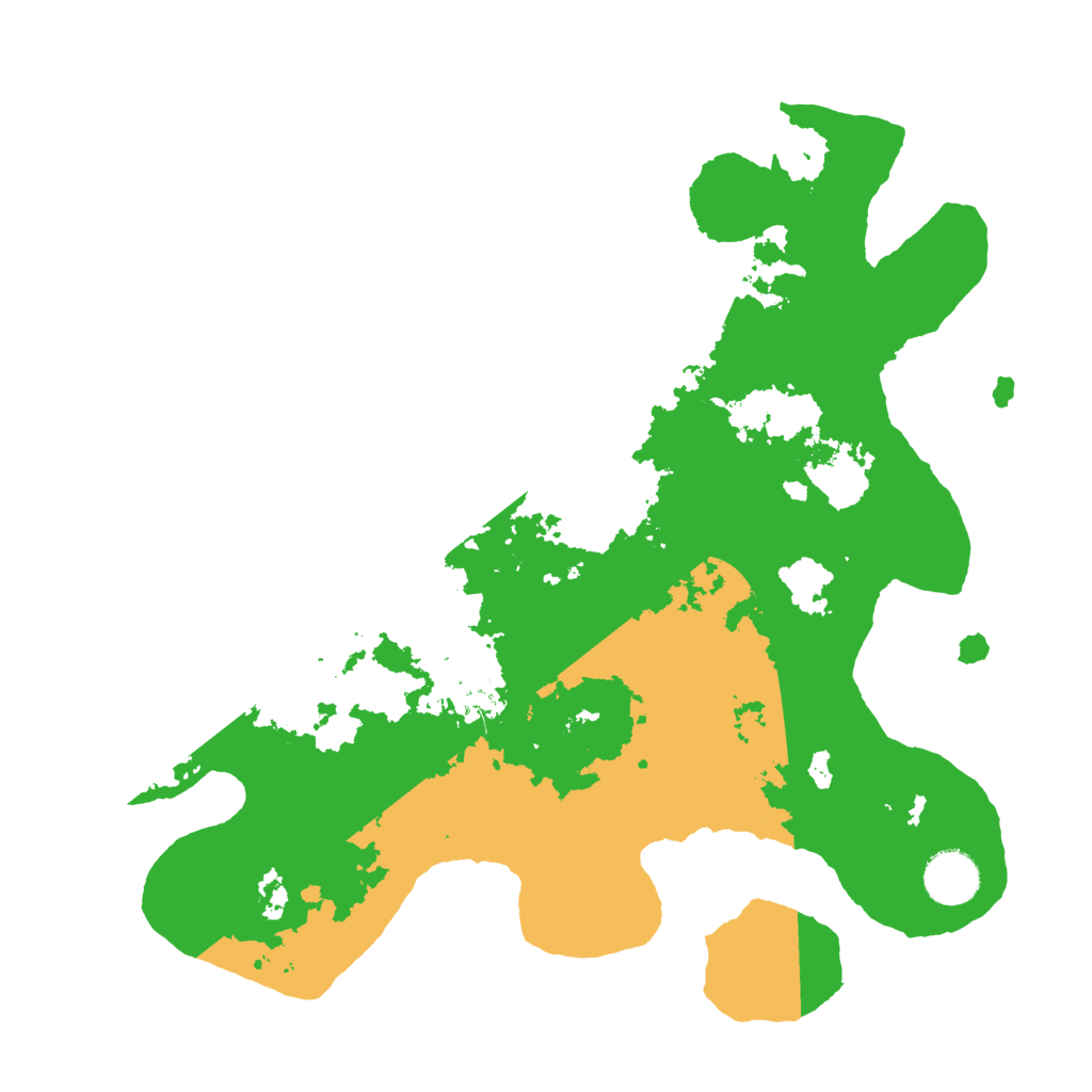 Biome Rust Map: Barren, Size: 3500, Seed: 1028653812