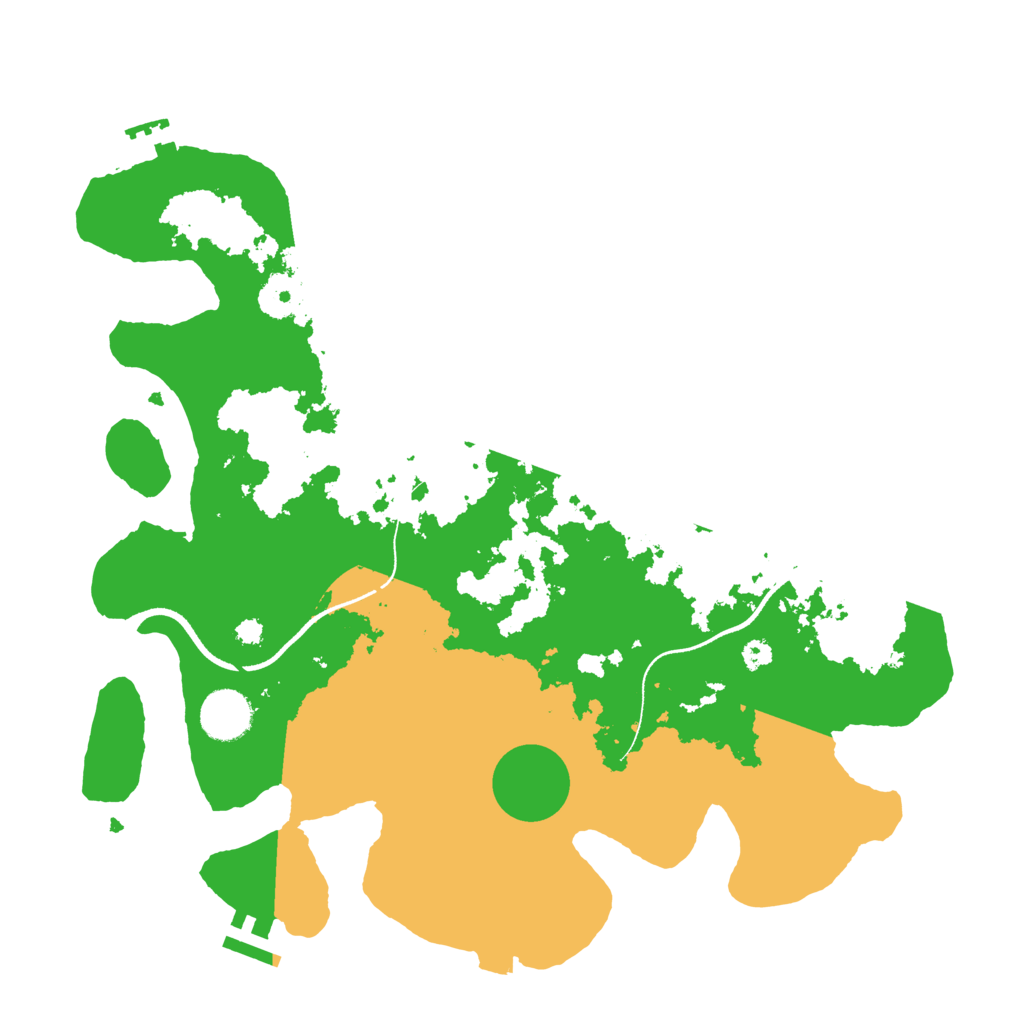 Biome Rust Map: Procedural Map, Size: 3500, Seed: 706906350