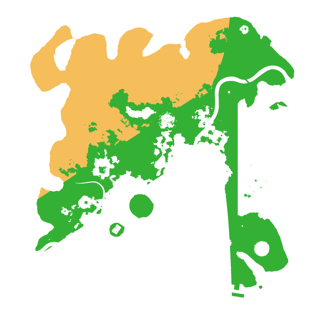 Biome Rust Map: Procedural Map, Size: 3700, Seed: 187068471
