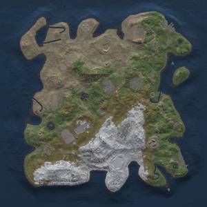 Thumbnail Rust Map: Procedural Map, Size: 3700, Seed: 187068471, 20 Monuments