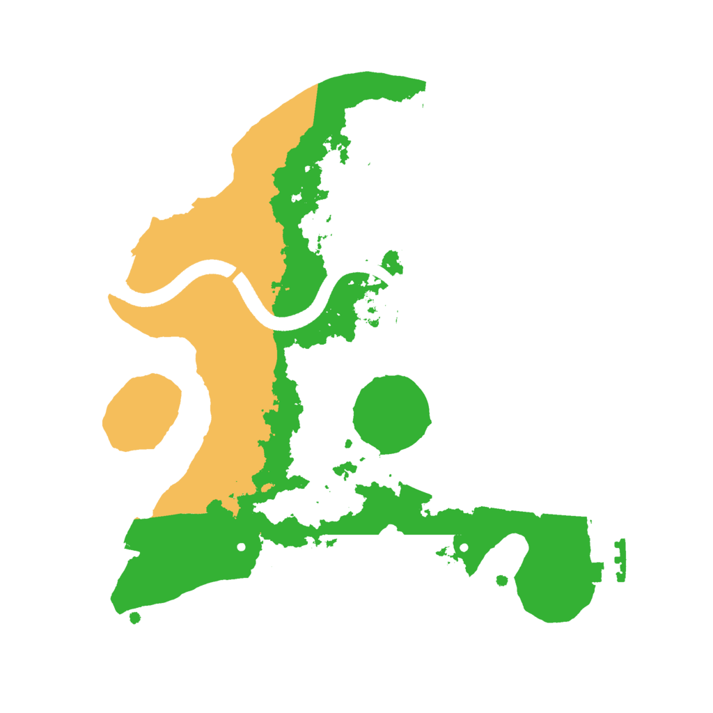 Biome Rust Map: Procedural Map, Size: 2500, Seed: 95561658
