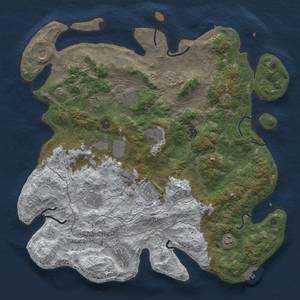 Thumbnail Rust Map: Procedural Map, Size: 4500, Seed: 1089998772, 20 Monuments