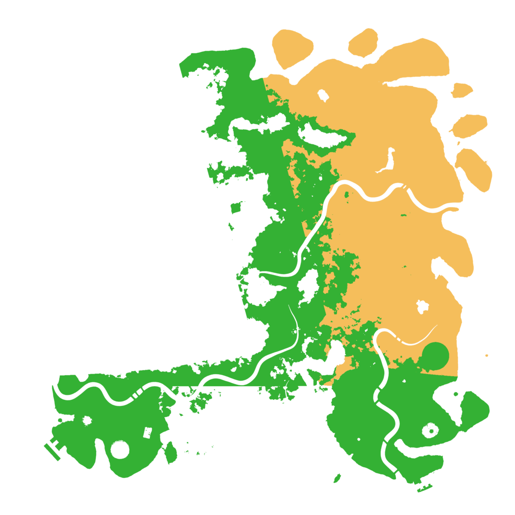 Biome Rust Map: Procedural Map, Size: 5000, Seed: 50278
