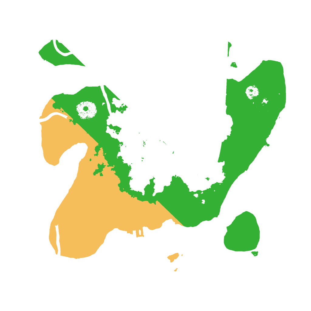 Biome Rust Map: Procedural Map, Size: 2500, Seed: 31278356