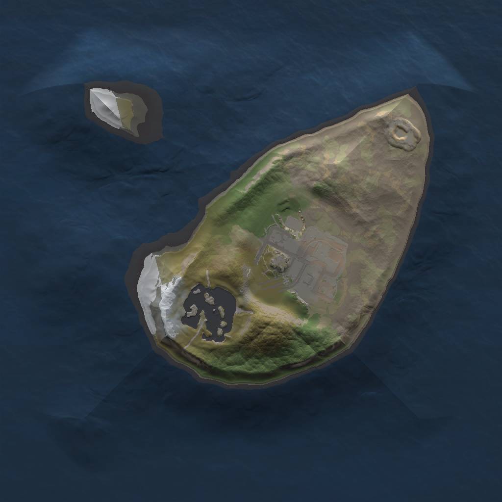 Rust Map: Barren, Size: 1337, Seed: 486, 4 Monuments