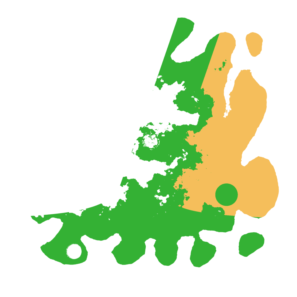 Biome Rust Map: Barren, Size: 3500, Seed: 536470493
