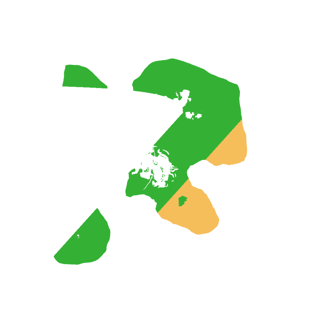 Biome Rust Map: Barren, Size: 1600, Seed: 2