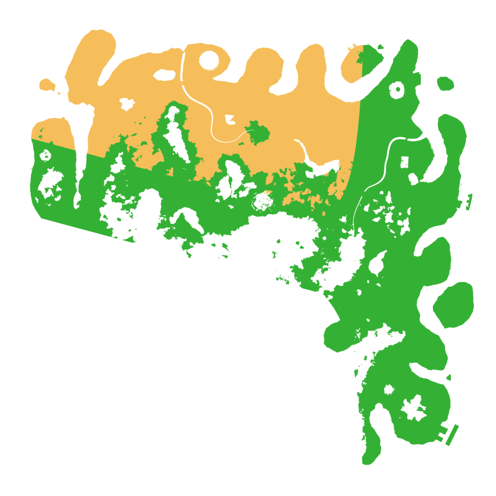 Biome Rust Map: Procedural Map, Size: 4500, Seed: 987652