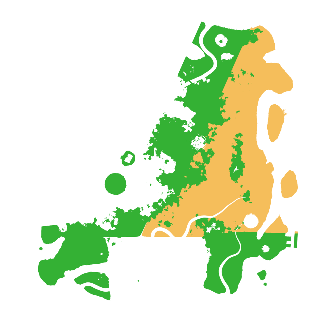 Biome Rust Map: Procedural Map, Size: 3900, Seed: 27439267