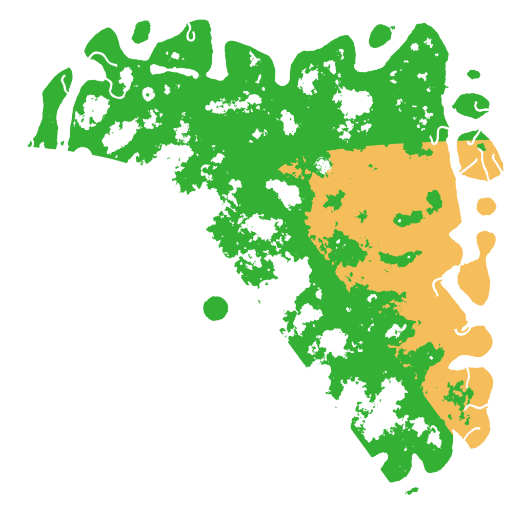 Biome Rust Map: Procedural Map, Size: 6000, Seed: 42549