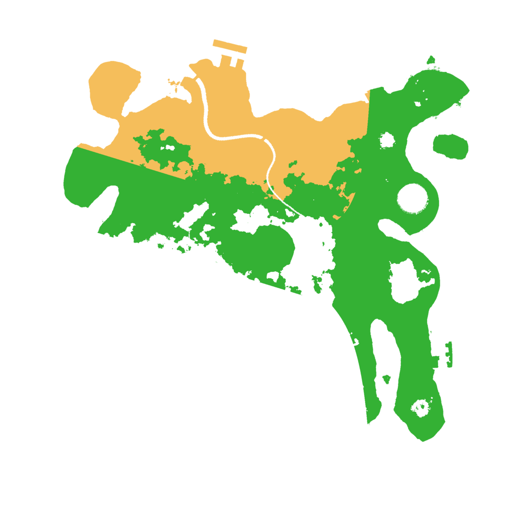 Biome Rust Map: Procedural Map, Size: 3000, Seed: 46456