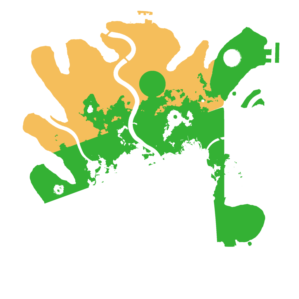 Biome Rust Map: Procedural Map, Size: 3000, Seed: 1196616283