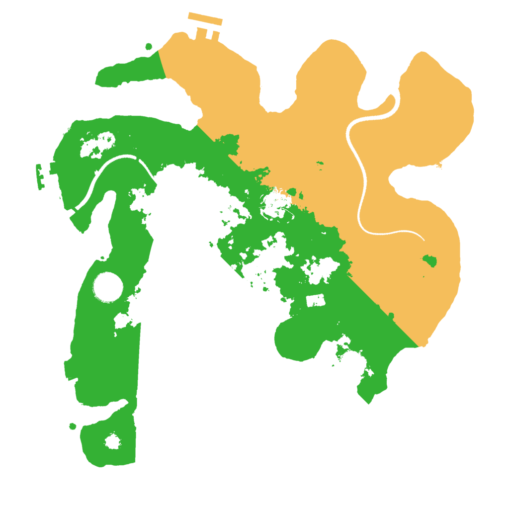 Biome Rust Map: Procedural Map, Size: 3000, Seed: 42351