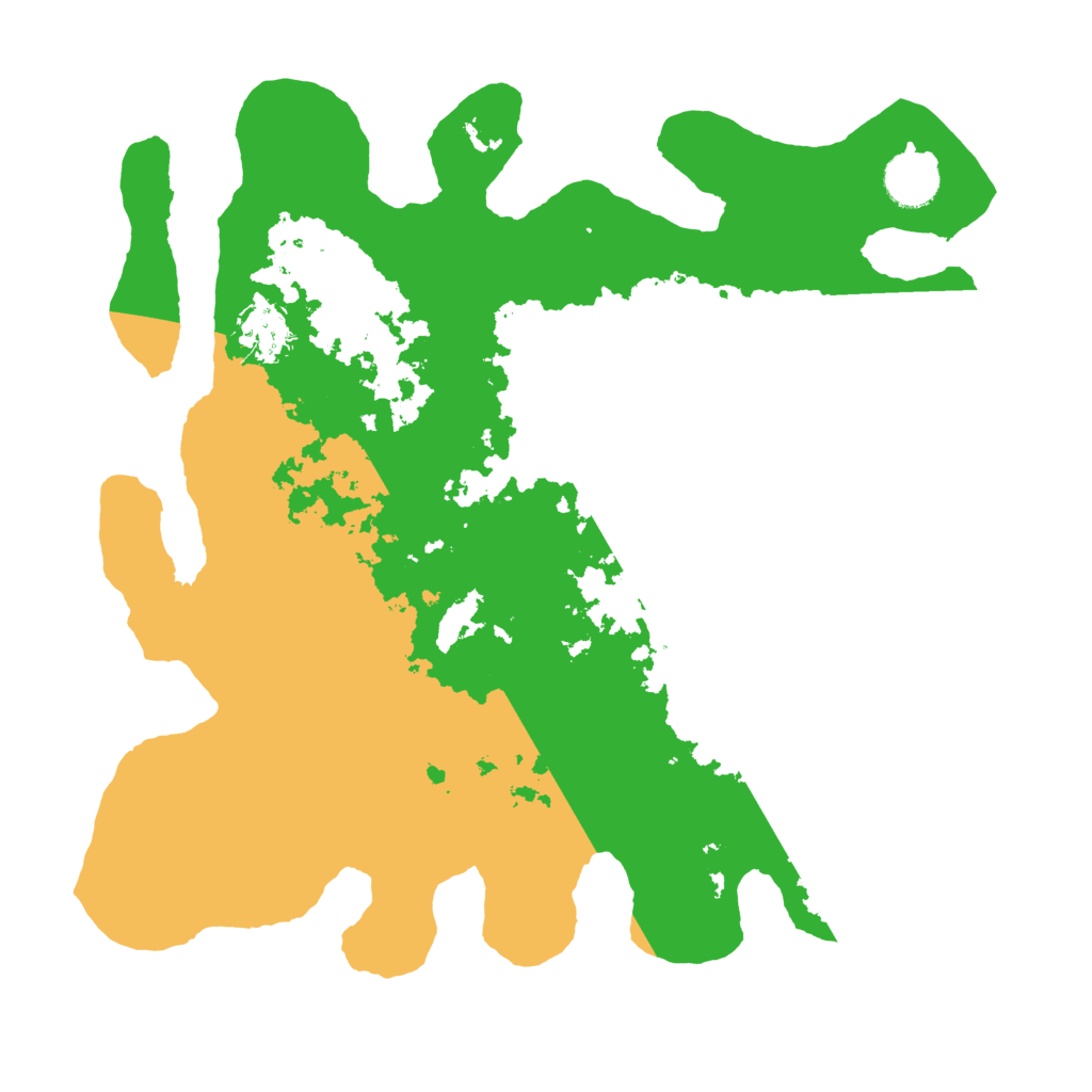 Biome Rust Map: Barren, Size: 3500, Seed: 3381