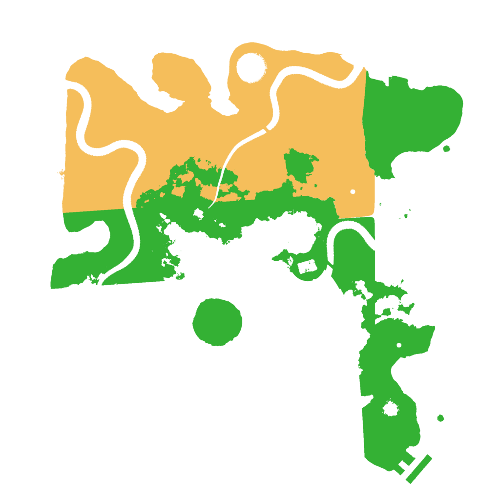 Biome Rust Map: Procedural Map, Size: 3000, Seed: 17325