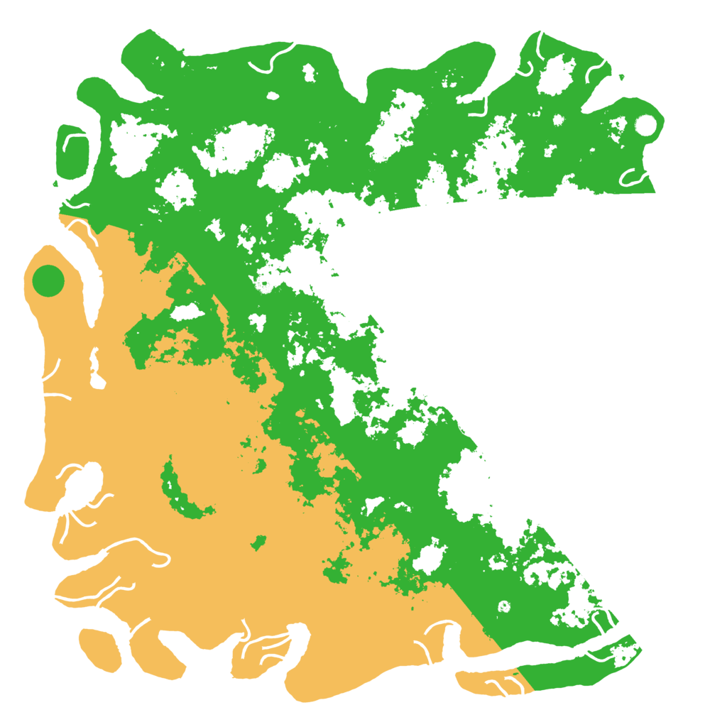 Biome Rust Map: Procedural Map, Size: 6000, Seed: 65623