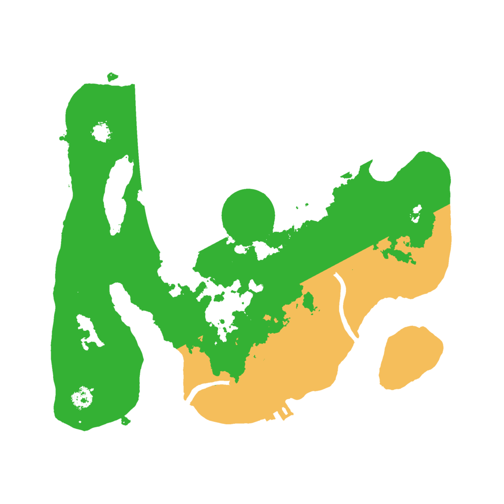 Biome Rust Map: Procedural Map, Size: 2500, Seed: 45743
