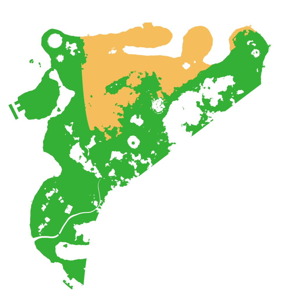Biome Rust Map: Procedural Map, Size: 3700, Seed: 1995801780