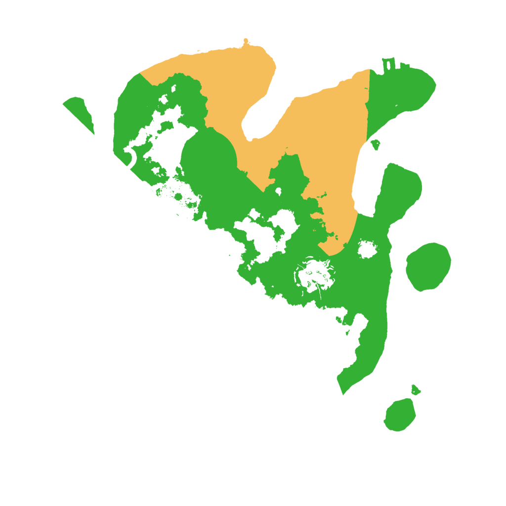 Biome Rust Map: Procedural Map, Size: 2500, Seed: 35632
