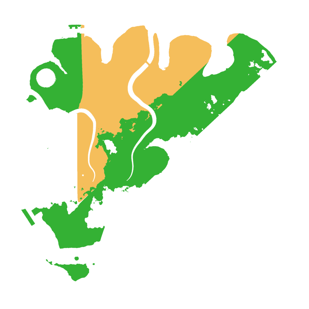 Biome Rust Map: Procedural Map, Size: 3000, Seed: 185672
