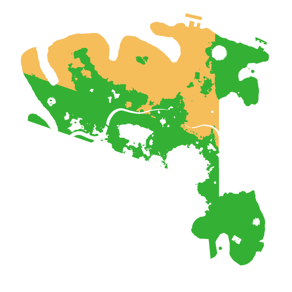 Biome Rust Map: Procedural Map, Size: 3500, Seed: 2139316593