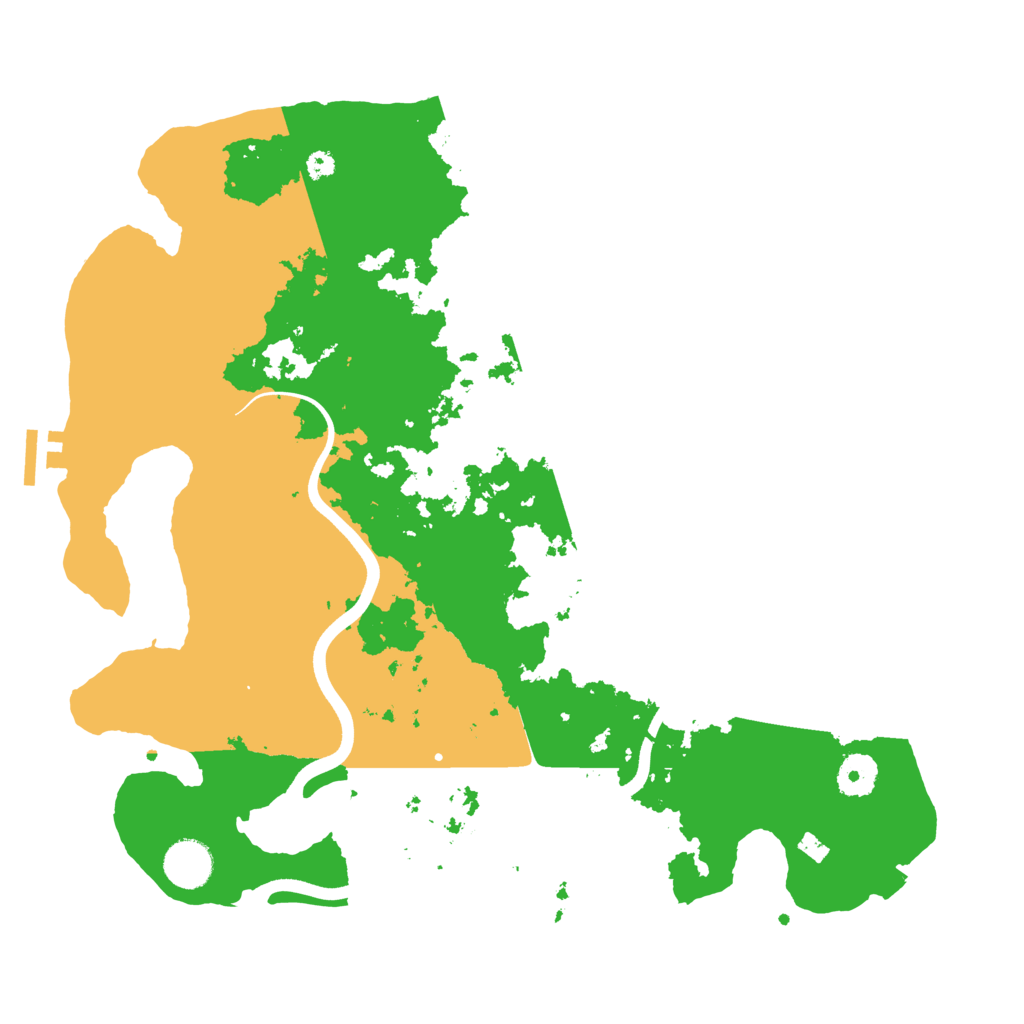 Biome Rust Map: Procedural Map, Size: 3700, Seed: 913821669