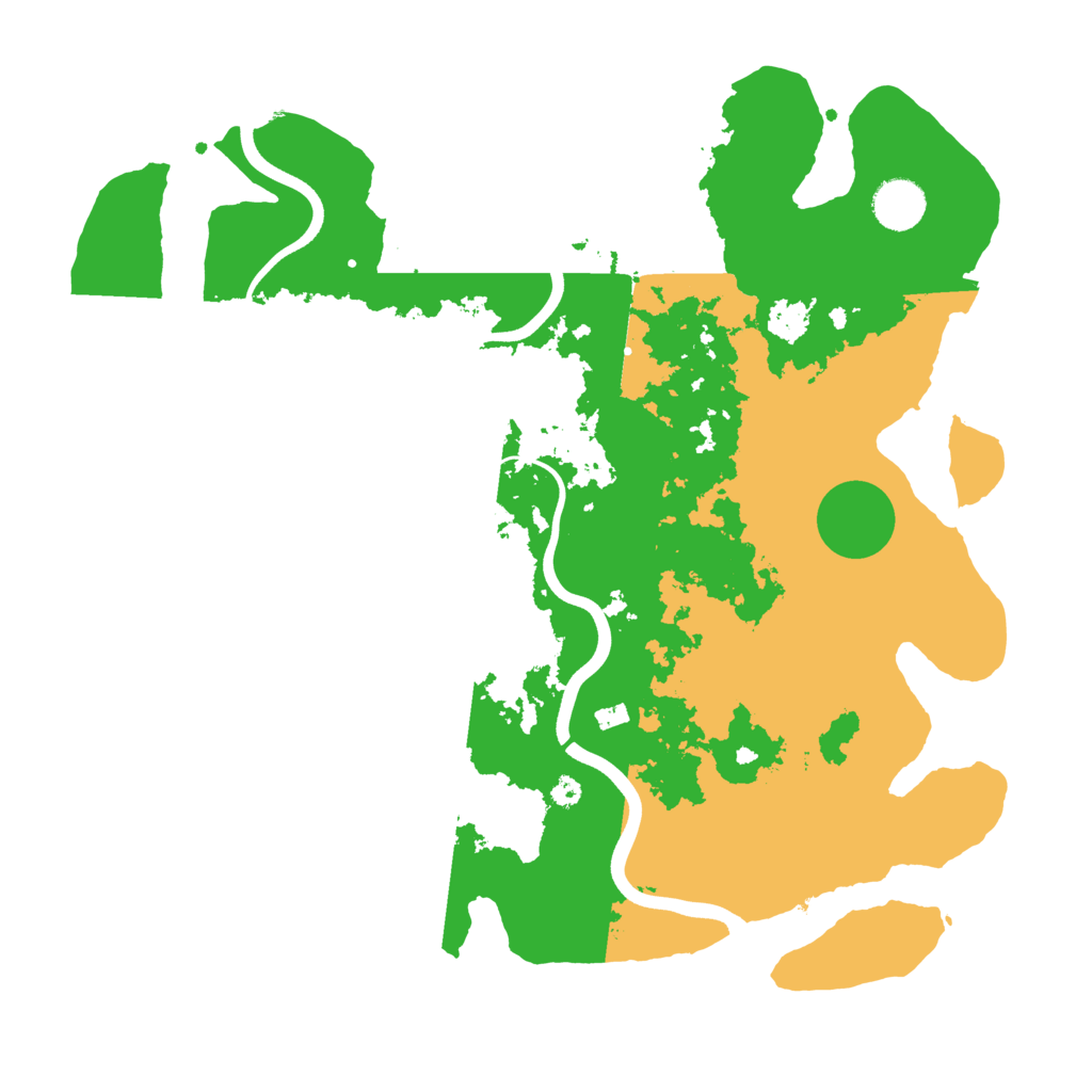 Biome Rust Map: Procedural Map, Size: 3700, Seed: 71469417