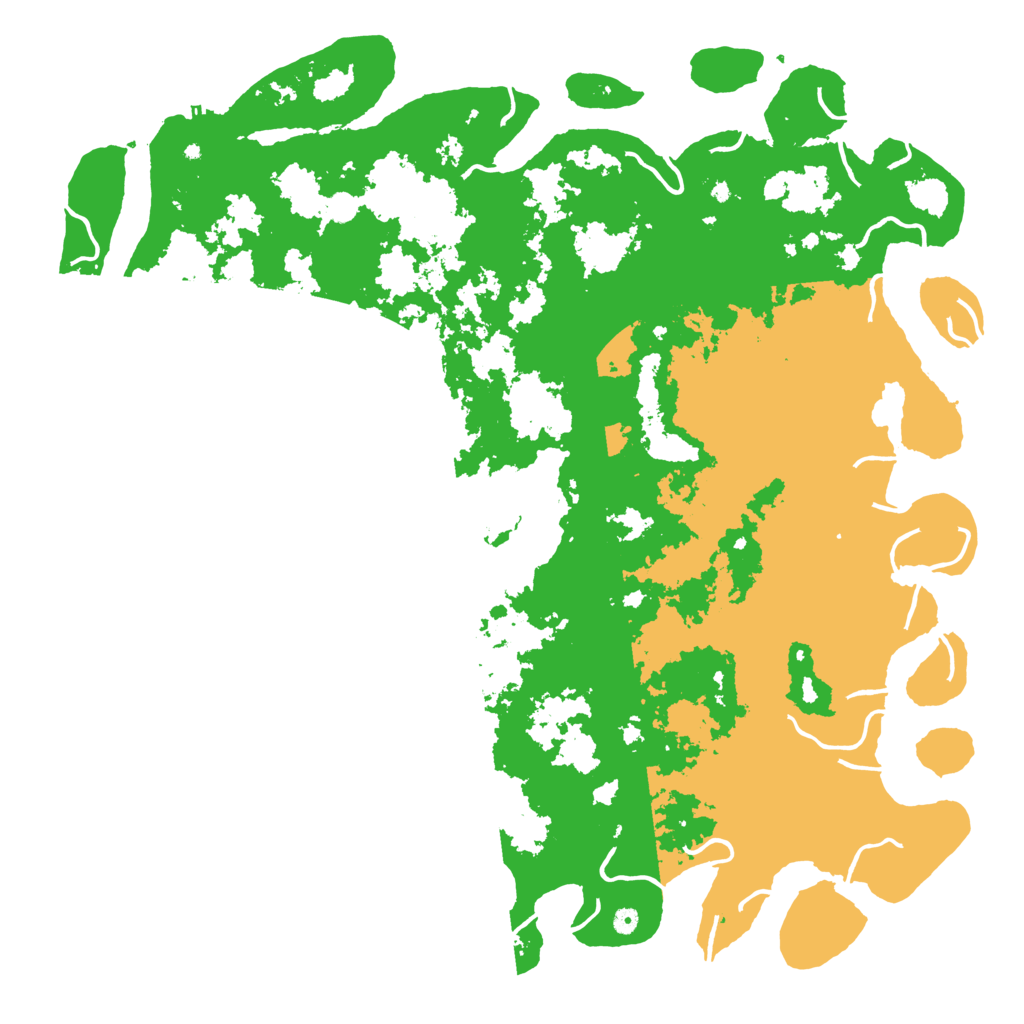 Biome Rust Map: Procedural Map, Size: 6000, Seed: 18694