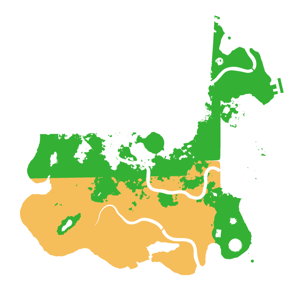 Biome Rust Map: Procedural Map, Size: 3950, Seed: 88126223