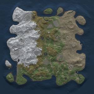 Thumbnail Rust Map: Procedural Map, Size: 3850, Seed: 689521002, 20 Monuments