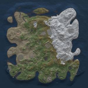 Thumbnail Rust Map: Procedural Map, Size: 3700, Seed: 564319474, 20 Monuments