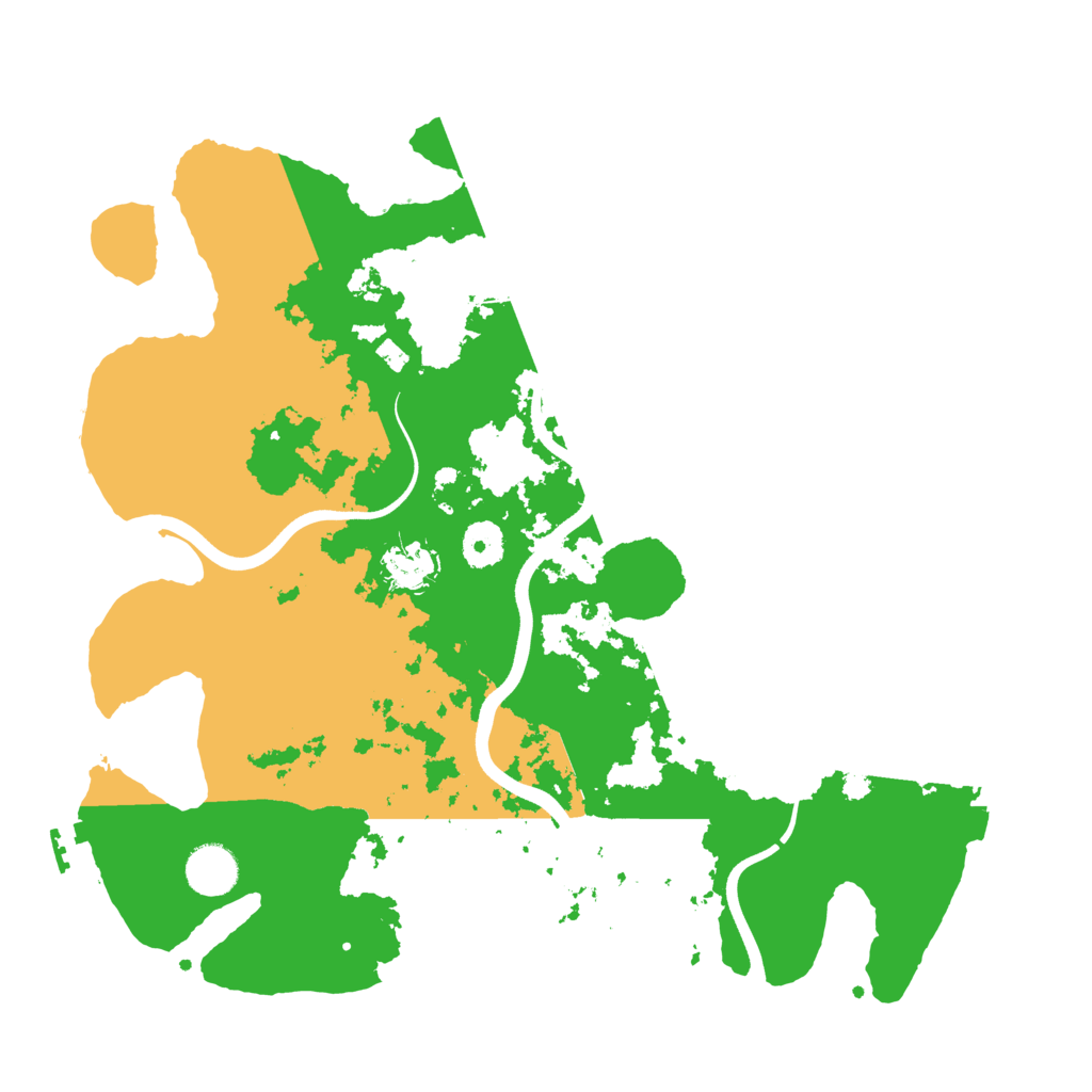 Biome Rust Map: Procedural Map, Size: 3700, Seed: 564319474