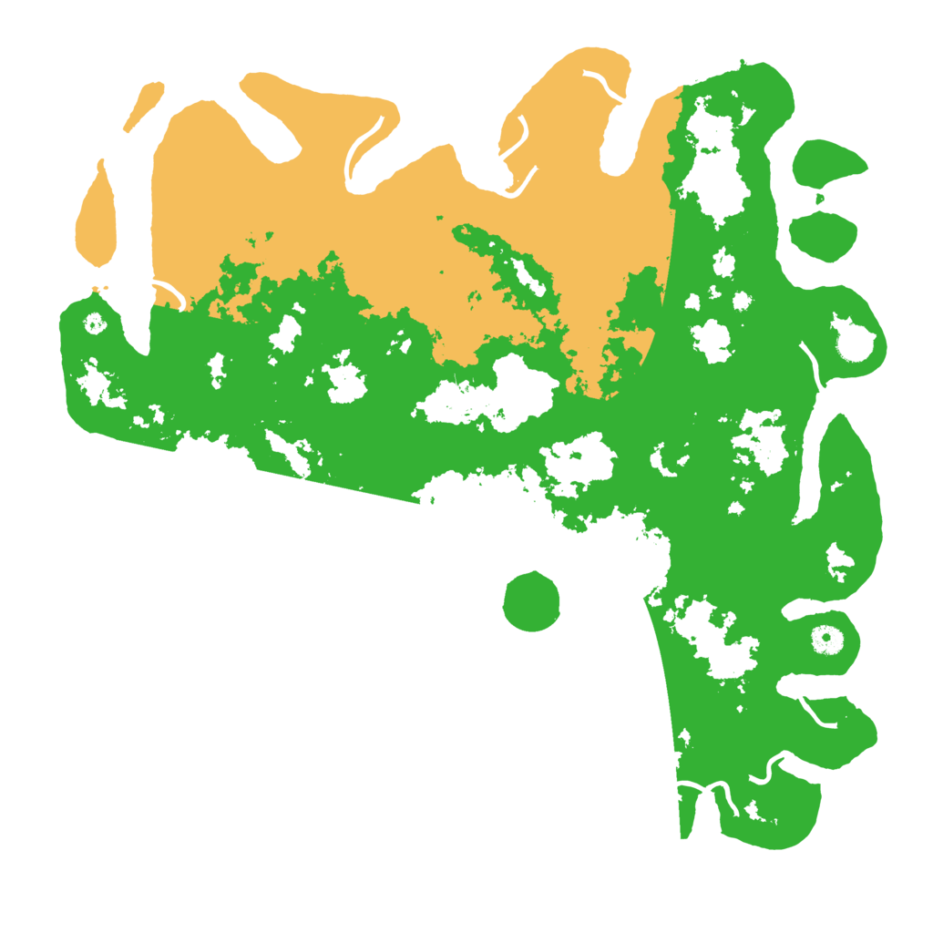 Biome Rust Map: Procedural Map, Size: 4500, Seed: 205205553
