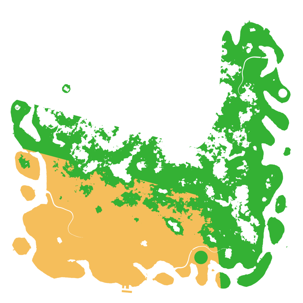 Biome Rust Map: Procedural Map, Size: 6000, Seed: 345345
