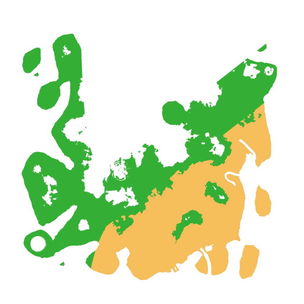 Biome Rust Map: Procedural Map, Size: 3500, Seed: 95727006