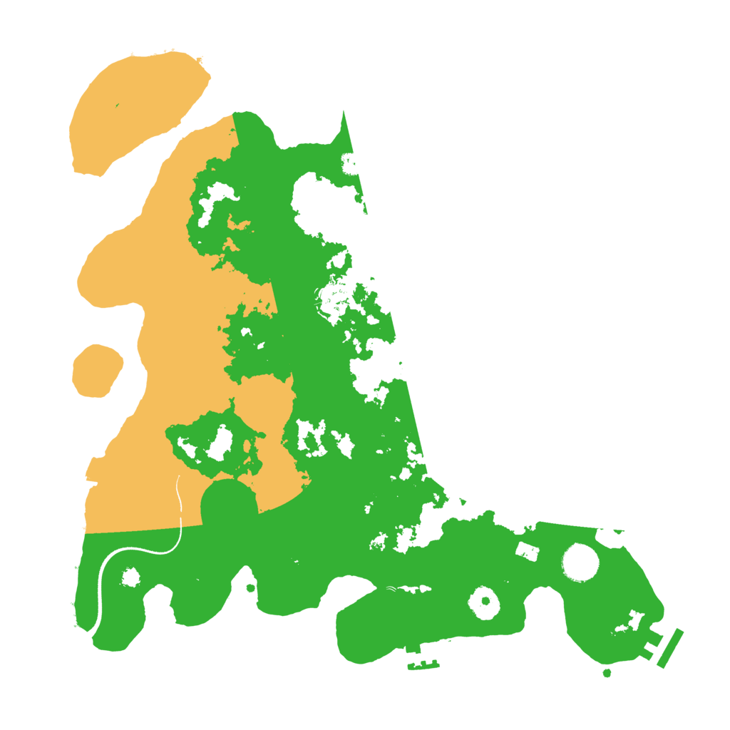 Biome Rust Map: Procedural Map, Size: 3500, Seed: 735926