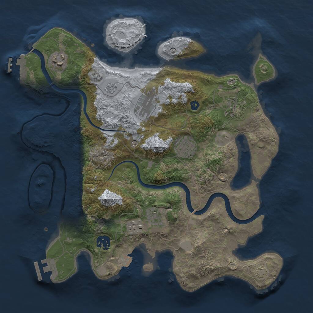 Rust Map: Procedural Map, Size: 3260, Seed: 2260, 13 Monuments