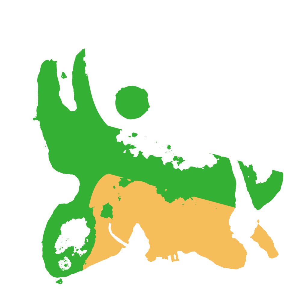 Biome Rust Map: Procedural Map, Size: 2500, Seed: 46156451