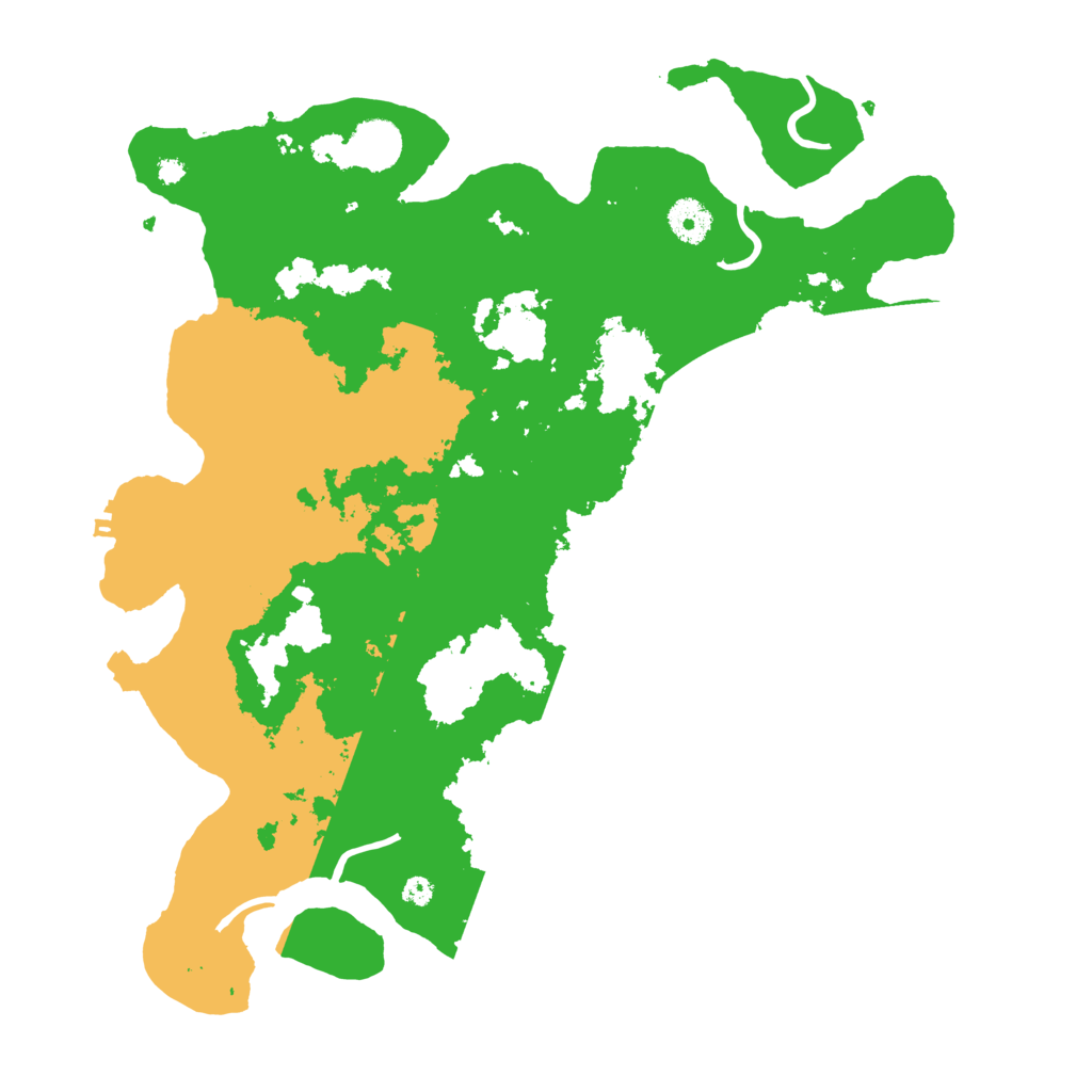 Biome Rust Map: Procedural Map, Size: 3800, Seed: 258