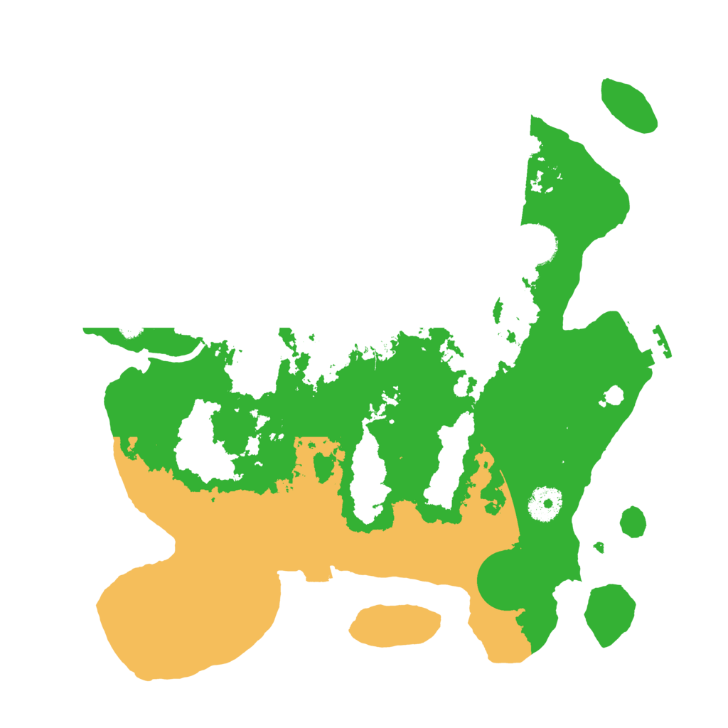 Biome Rust Map: Procedural Map, Size: 3200, Seed: 15