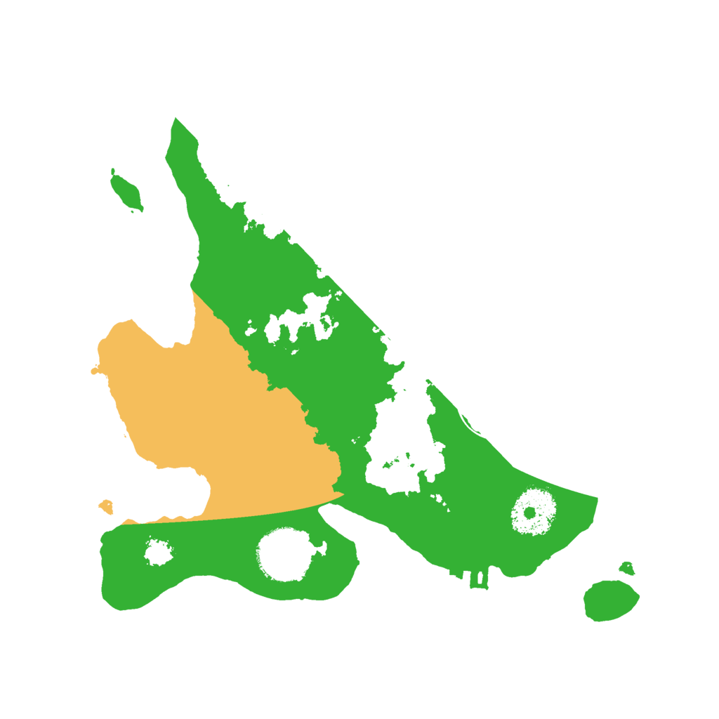 Biome Rust Map: Procedural Map, Size: 2400, Seed: 42069