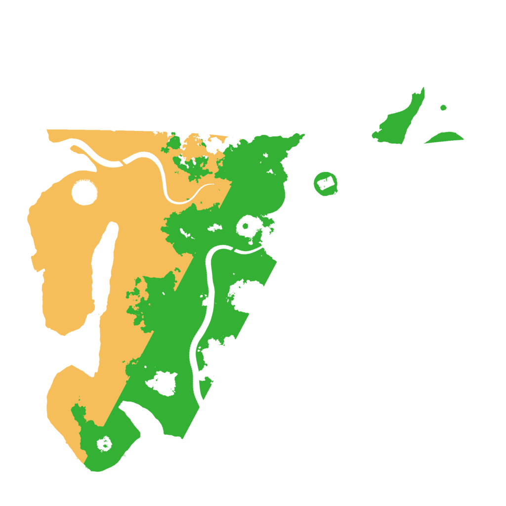 Biome Rust Map: Procedural Map, Size: 3500, Seed: 1101745246
