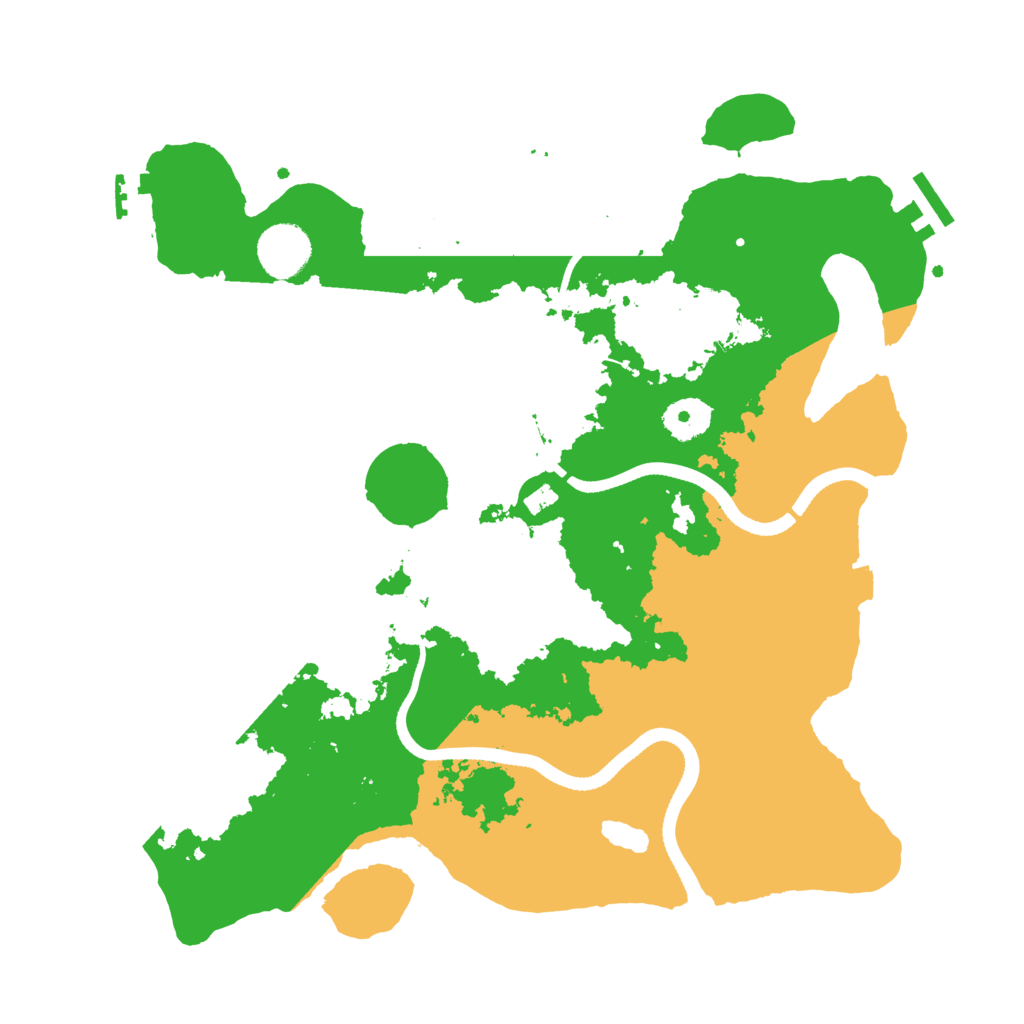 Biome Rust Map: Procedural Map, Size: 3500, Seed: 1163470269