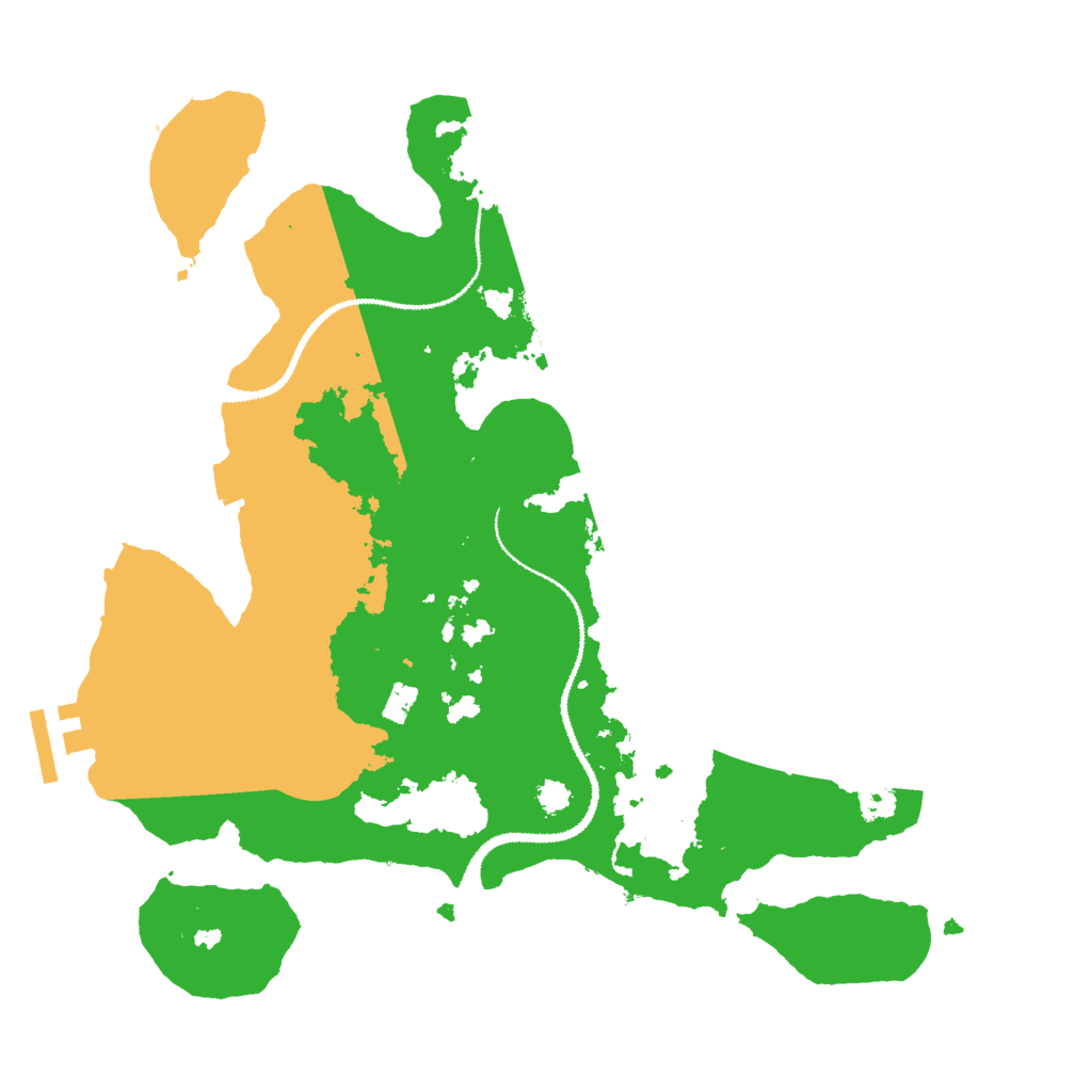 Biome Rust Map: Procedural Map, Size: 3000, Seed: 18013