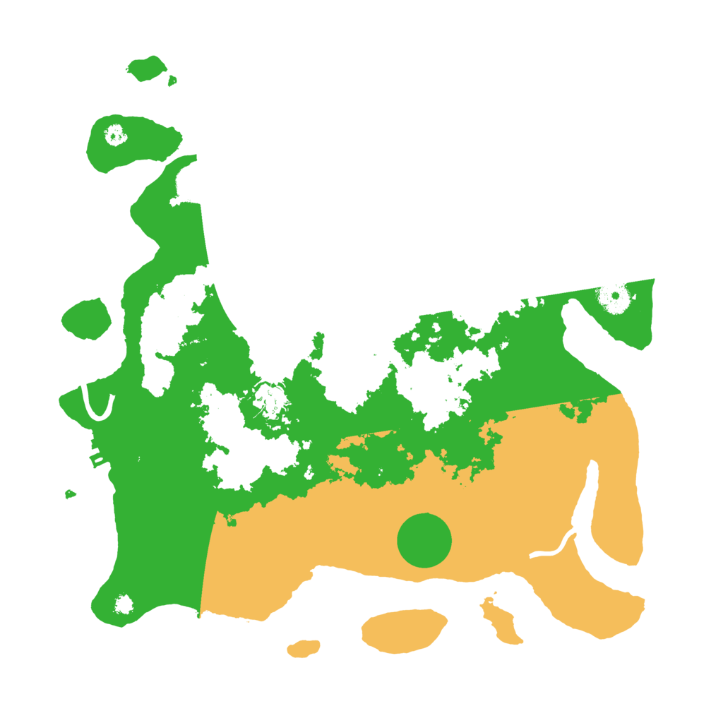 Biome Rust Map: Procedural Map, Size: 3500, Seed: 2092192794