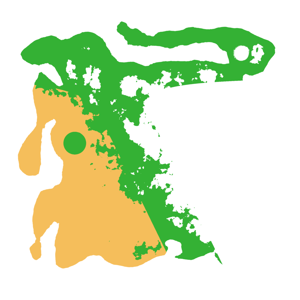 Biome Rust Map: Barren, Size: 3500, Seed: 6444