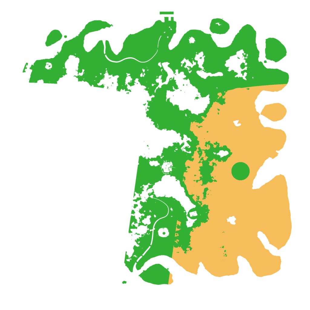 Biome Rust Map: Procedural Map, Size: 4500, Seed: 187236123